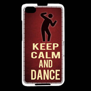 Coque Blackberry Z30 Keep Calm and Dance Rouge