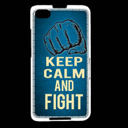 Coque Blackberry Z30 Keep Calm and Fight Bleu