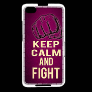Coque Blackberry Z30 Keep Calm and Fight Rose