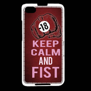 Coque Blackberry Z30 Keep Calm and Fist Rouge