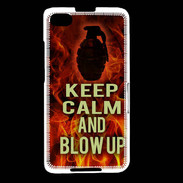 Coque Blackberry Z30 Keep Calm and Grenade Feu