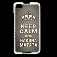 Coque Blackberry Z30 Keep Calm and Hakuna Matata Gris