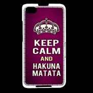 Coque Blackberry Z30 Keep Calm and Hakuna Matata rose