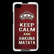 Coque Blackberry Z30 Keep Calm and Hakuna Matata Rouge