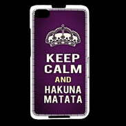 Coque Blackberry Z30 Keep Calm and Hakuna Matata Violet