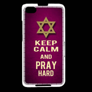 Coque Blackberry Z30 Keep Calm and Pray jewish Rose
