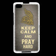 Coque Blackberry Z30 Keep Calm and Pray Muslim Gris