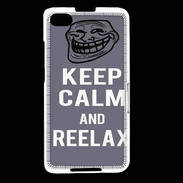 Coque Blackberry Z30 Keep Calm and Reelax Gris