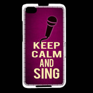 Coque Blackberry Z30 Keep Calm and Sing Rose