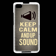 Coque Blackberry Z30 Keep Calm and Up Sound Gris