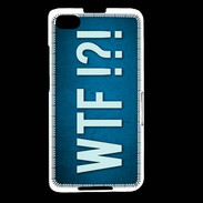 Coque Blackberry Z30 WTF bleu ZG