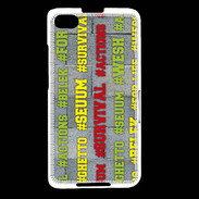Coque Blackberry Z30 Wesh Vert Jaune