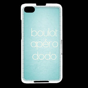 Coque Blackberry Z30 Boulot Apéro Dodo Turquoise ZG