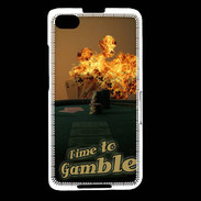 Coque Blackberry Z30 Poker flamme