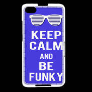 Coque Blackberry Z30 Keep Calm Funky Bleu