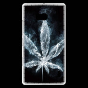 Coque Nokia Lumia 930 Feuille de cannabis en fumée