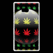 Coque Nokia Lumia 930 Effet cannabis sur fond noir