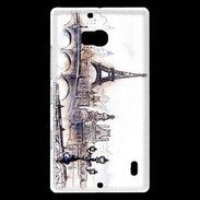 Coque Nokia Lumia 930 Vintage Paris en dessin