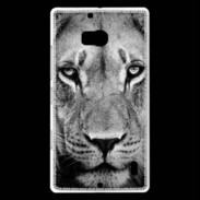 Coque Nokia Lumia 930 Lion en noir et blanc