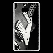 Coque Nokia Lumia 930 Guitare en noir et blanc