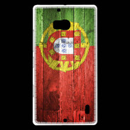 Coque Nokia Lumia 930 Drapeau Portugal imitation bois