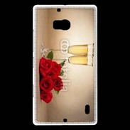 Coque Nokia Lumia 930 Coupe de champagne, roses rouges