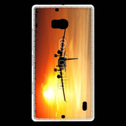 Coque Nokia Lumia 930 Avion de ligne et couché de soleil