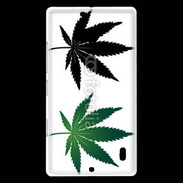 Coque Nokia Lumia 930 Double feuilles de cannabis