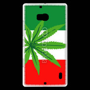 Coque Nokia Lumia 930 Drapeau italien cannabis
