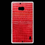 Coque Nokia Lumia 930 Effet crocodile rouge