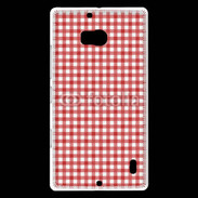 Coque Nokia Lumia 930 Effet vichy rouge et blanc