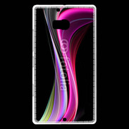 Coque Nokia Lumia 930 Abstract multicolor sur fond noir