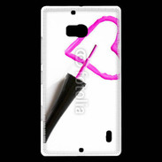Coque Nokia Lumia 930 Coeur avec vernis à ongle 50