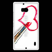 Coque Nokia Lumia 930 Coeur avec rouge à lèvres