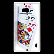 Coque Nokia Lumia 930 Carré de dames au poker