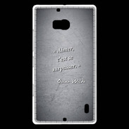 Coque Nokia Lumia 930 Aimer Noir Citation Oscar Wilde