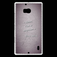 Coque Nokia Lumia 930 Aimer Violet Citation Oscar Wilde
