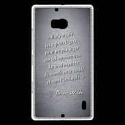 Coque Nokia Lumia 930 Esprits légers Noir Citation Oscar Wilde