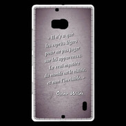 Coque Nokia Lumia 930 Esprits légers Violet Citation Oscar Wilde