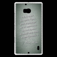 Coque Nokia Lumia 930 Esprits légers Vert Citation Oscar Wilde