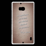Coque Nokia Lumia 930 Expérience Rouge Citation Oscar Wilde