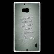 Coque Nokia Lumia 930 Expérience Vert Citation Oscar Wilde