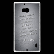 Coque Nokia Lumia 930 Femmes émotions Noir Citation Oscar Wilde