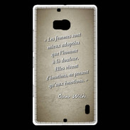 Coque Nokia Lumia 930 Femmes émotions Sepia Citation Oscar Wilde