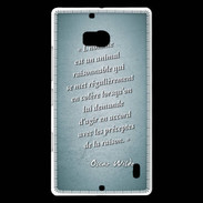 Coque Nokia Lumia 930 Homme animal Turquoise Citation Oscar Wilde