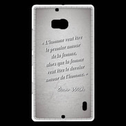 Coque Nokia Lumia 930 Homme veut Gris Citation Oscar Wilde