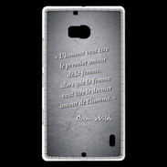 Coque Nokia Lumia 930 Homme veut Noir Citation Oscar Wilde