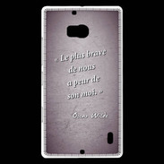 Coque Nokia Lumia 930 Brave Violet Citation Oscar Wilde