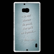 Coque Nokia Lumia 930 Charme passé Turquoise Citation Oscar Wilde