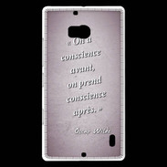Coque Nokia Lumia 930 Conscience Rose Citation Oscar Wilde